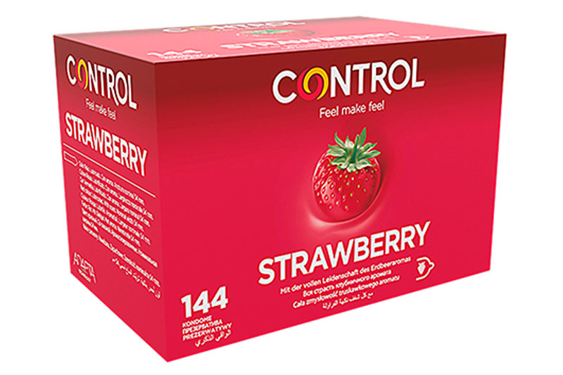 CONTROL ADAPTA STRAWBERRY 144 Preservativos