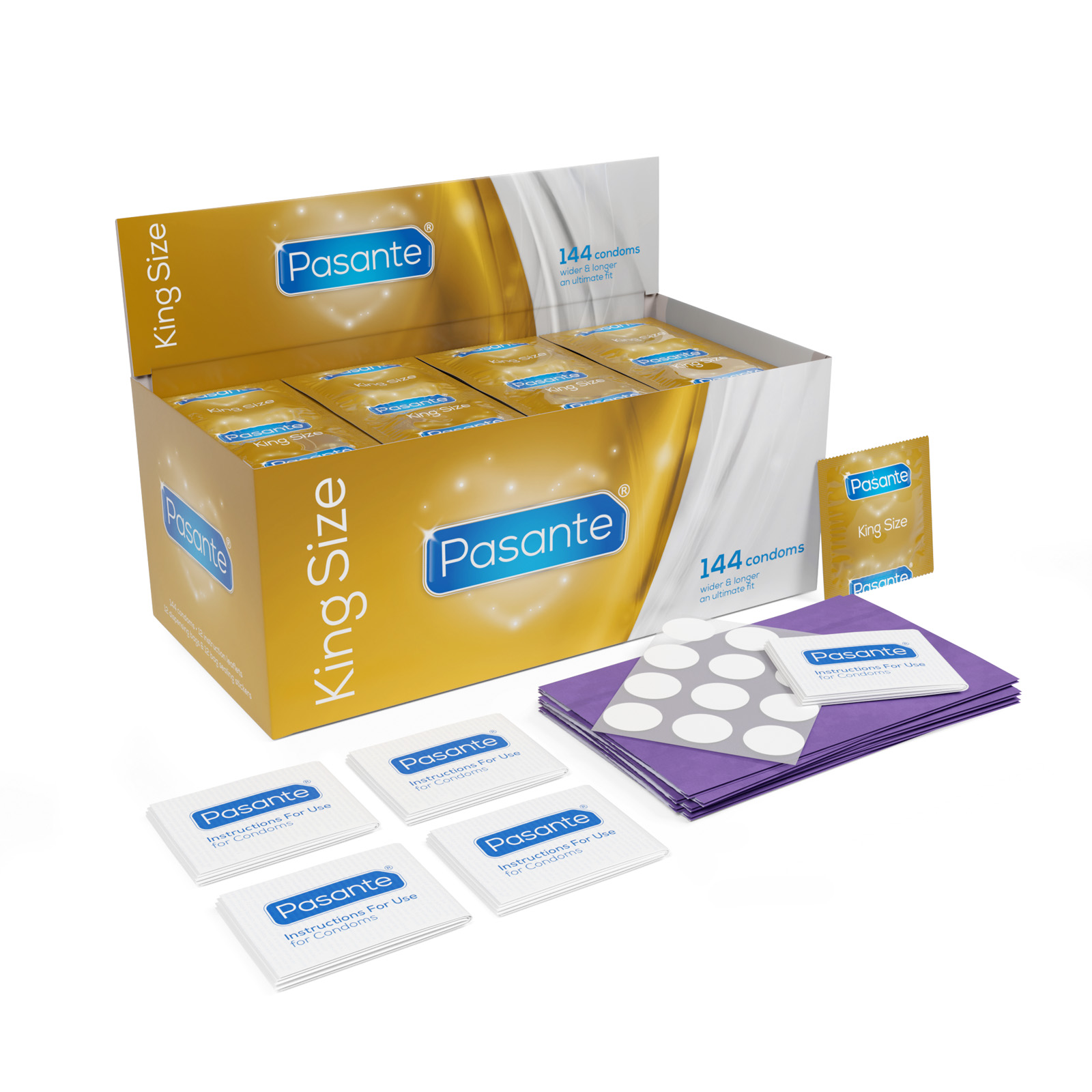 Pasante King Size Preservativos 144 Caja