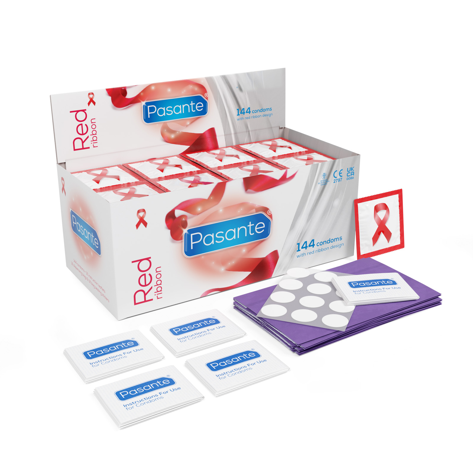 Pasante Red Ribbon Preservativos 144 Caja